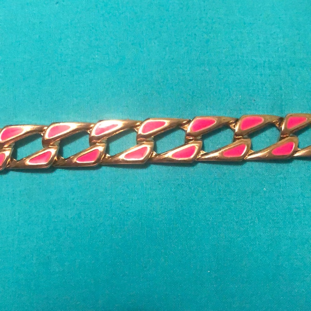 Vintage Pink and Gold Choker